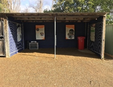 Recycling shed