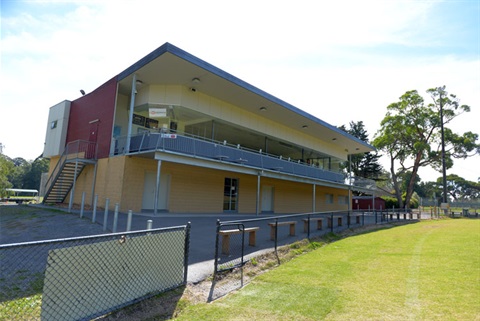 Sports pavilion at Montrose Recreation Reserve