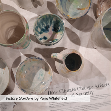 Victory Gardens by Perie Whitefield, 2023, installation view