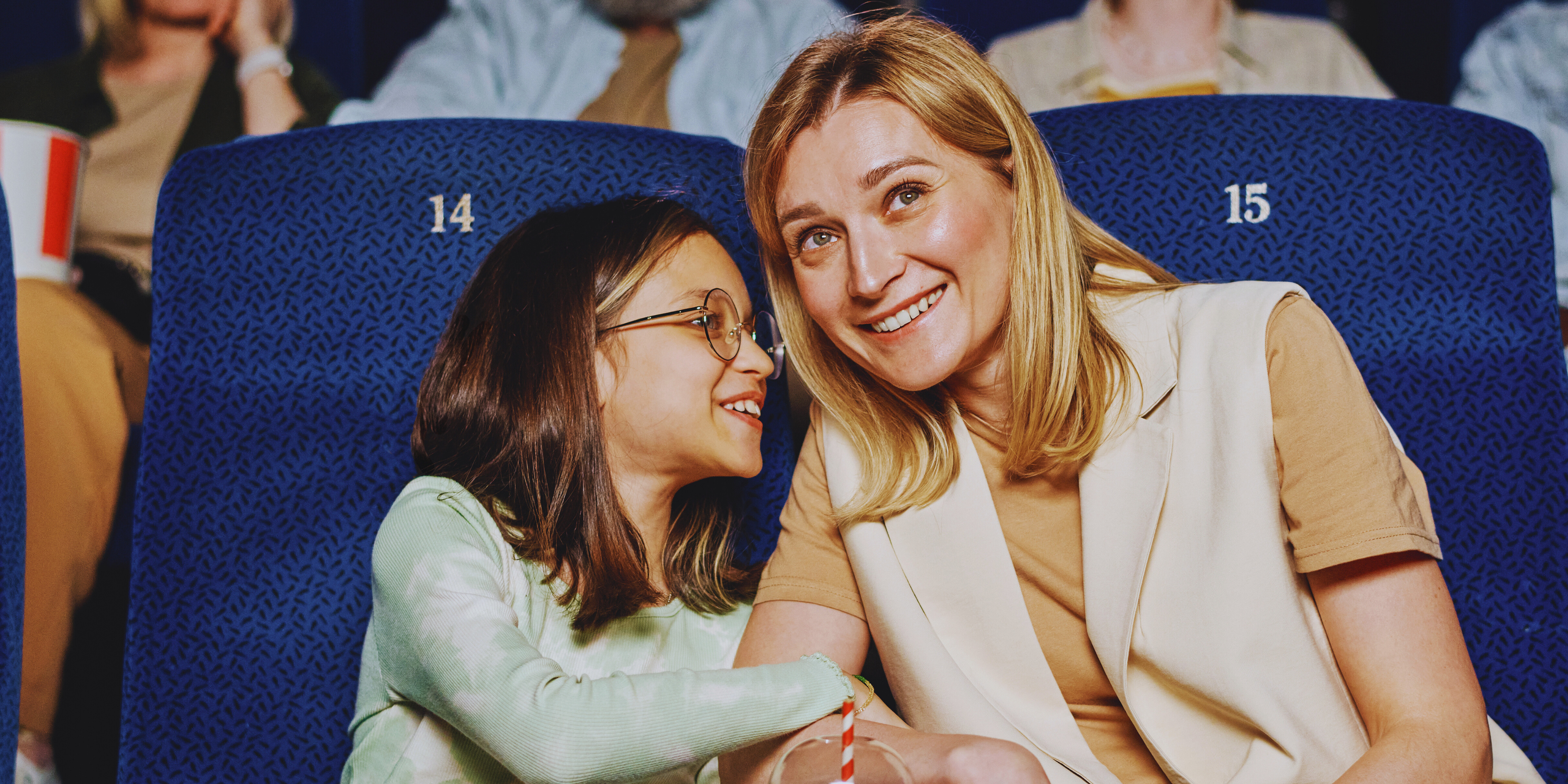 Mum and child at cinema