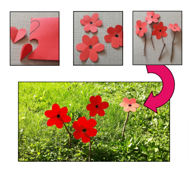 Poppies step by step