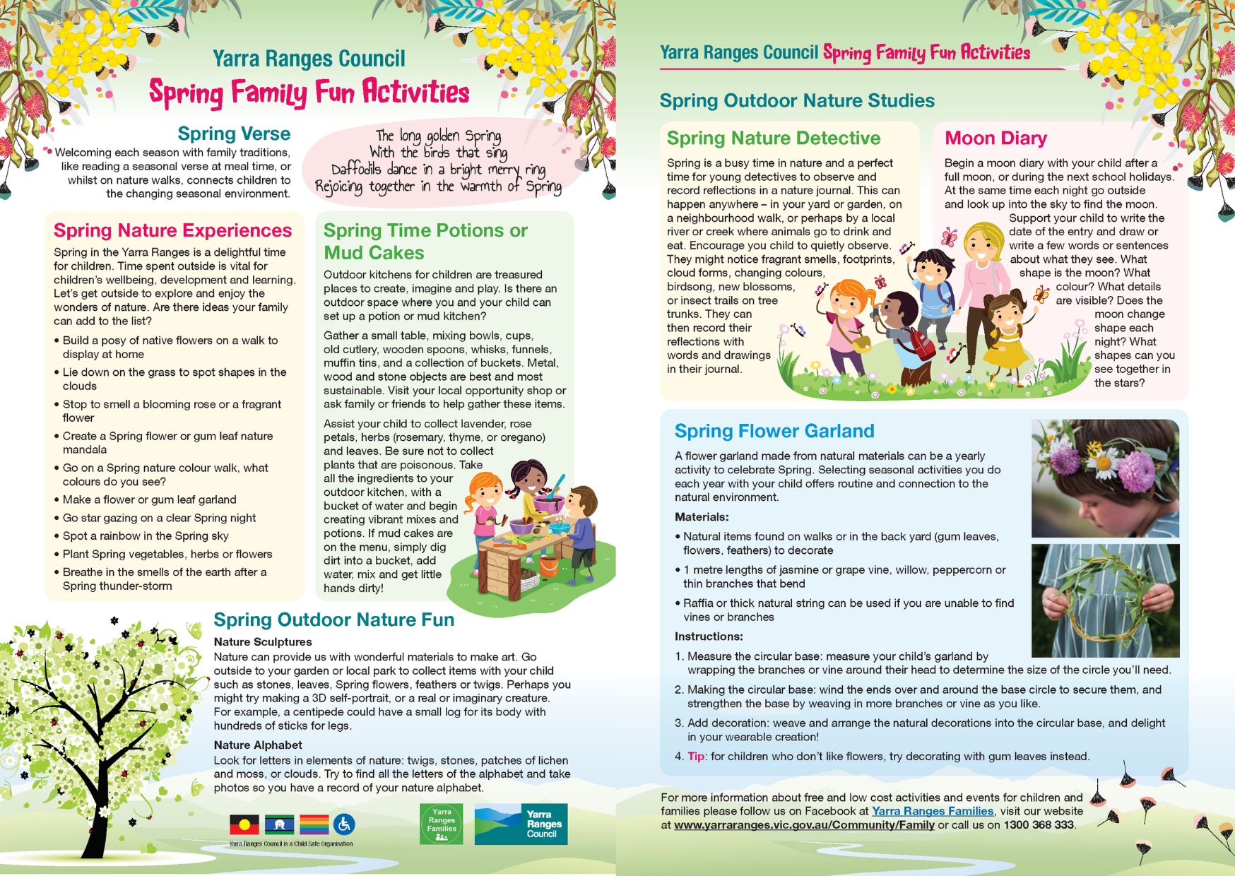 YRC Spring Family Fun Activity Guide