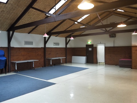 Hall space at the Tin Shed