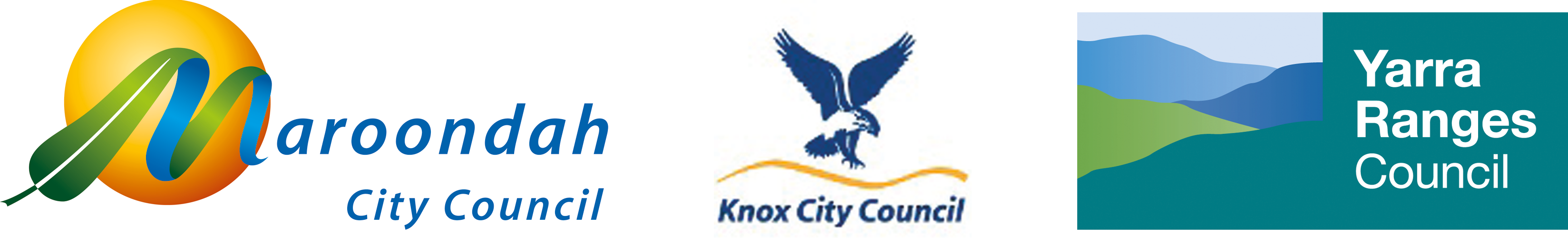 Knox, Maroondah & Yarra Ranges Council logos