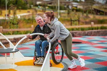 Accessible roundabout