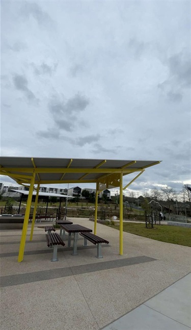 Picnic Tables with Shelter