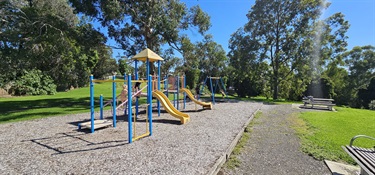 Full view of larger play equipment