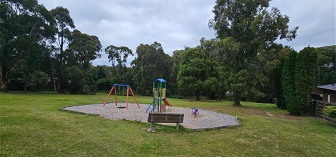 Burns Reserve with play equipment 