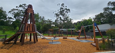 Side view of park