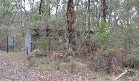 Historic structure in the bushland at First Aid Reserve