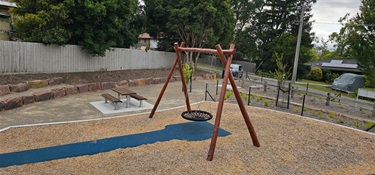 Accesable Bucket Swing and Picnic Table