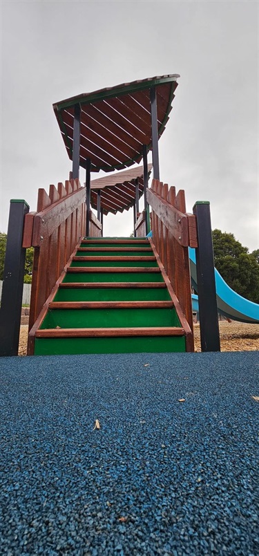 Stairs onto tower