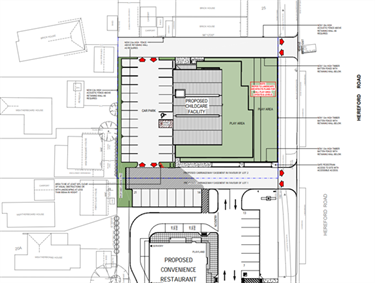 Site plan of proposed childcare centre