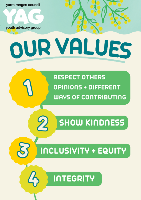 the four values of the youth advisory group