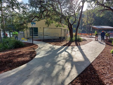 Accessible parking and entrance