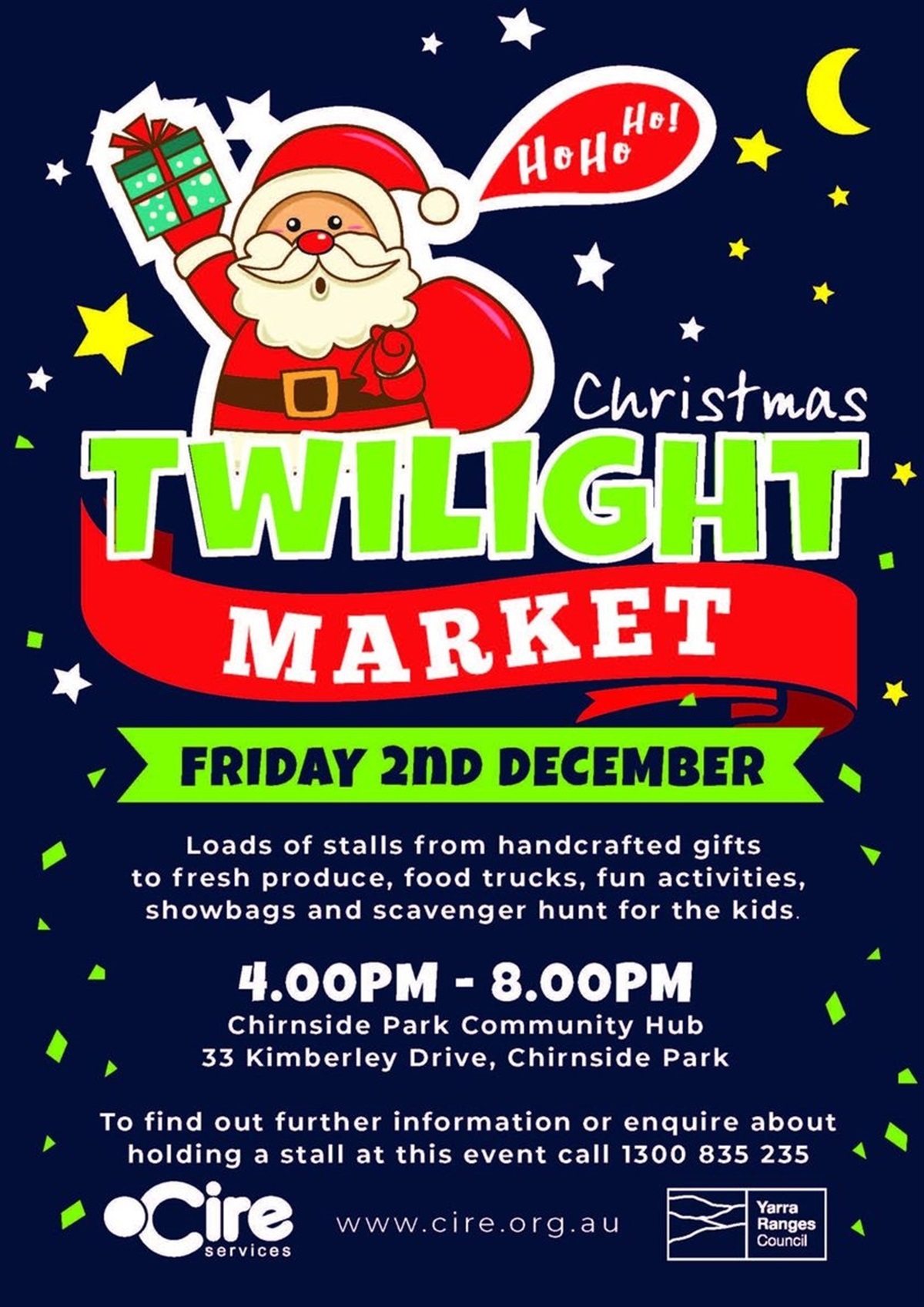 Cire Community Christmas Twilight Market Yarra Ranges Council