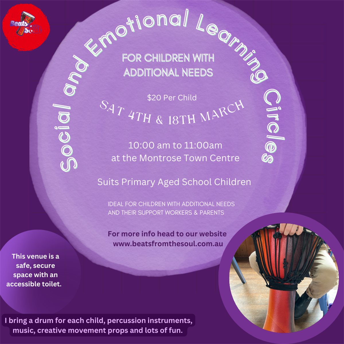 Workshop for Children with Additional Needs Yarra Ranges Council