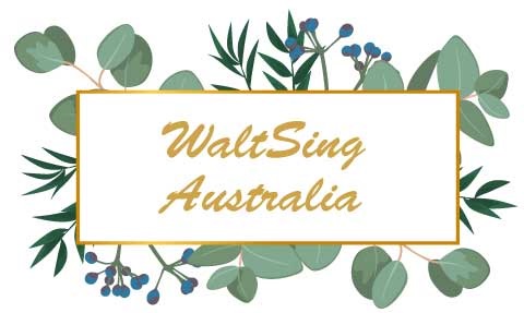 Walt sing banner with leaves