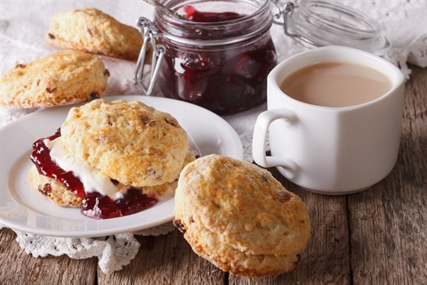 Scones and tea